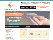 Tablet Screenshot of novapalmaenergia.com.br